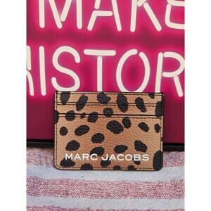 Marc Jacobs animal print leather card wallet new without tags